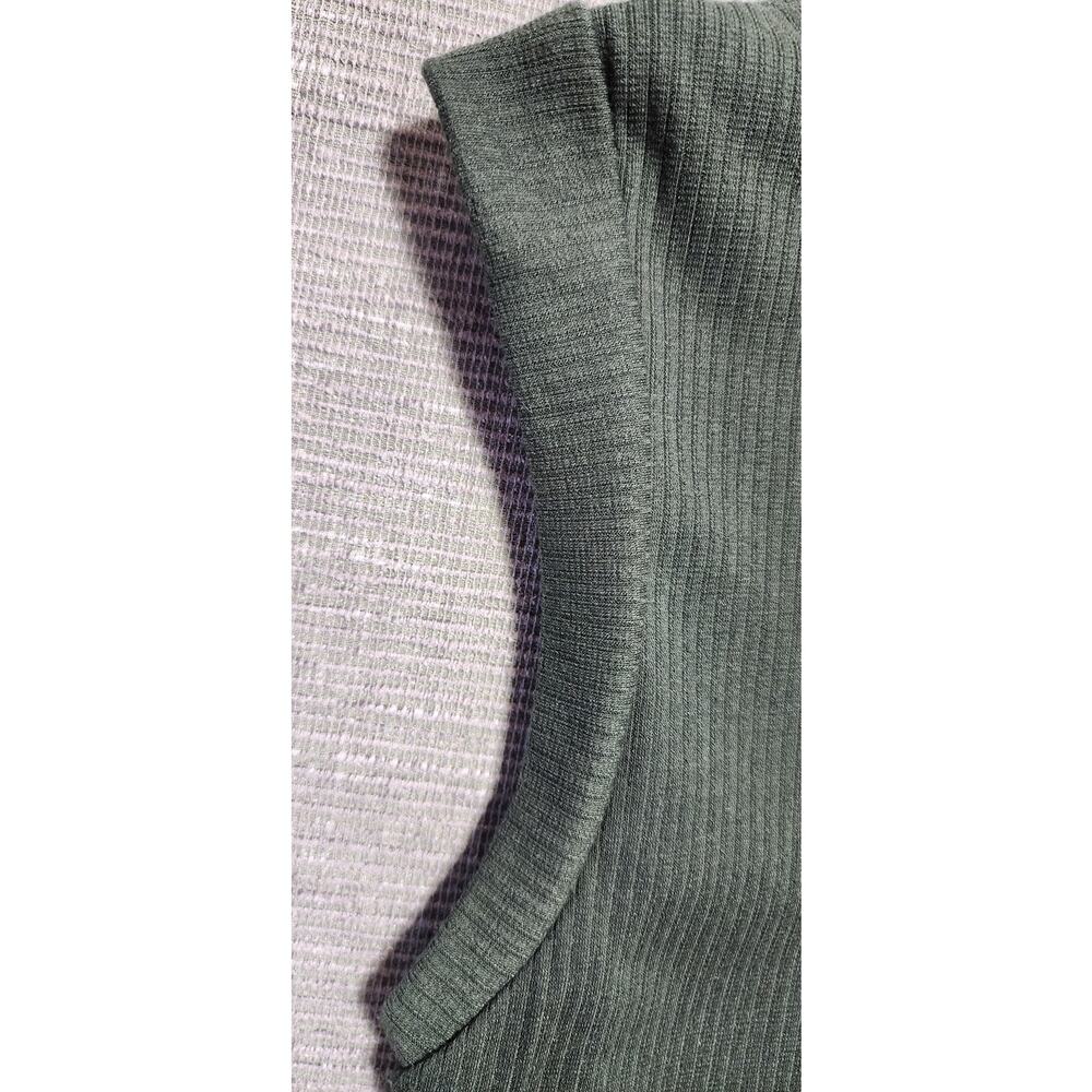 Blue Rain Francesca’s Ribbed Midi Dress Sleeveless Stretch Green Size L - Picture 16 of 16